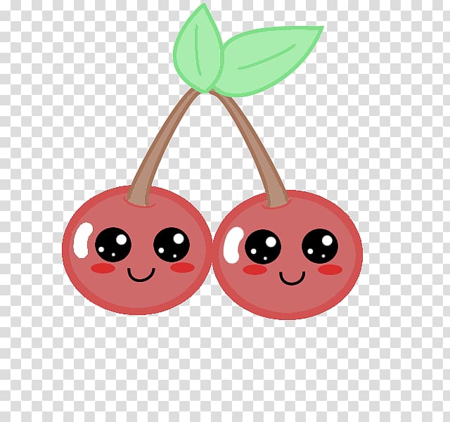Maraschino cherry Kavaii Food Drawing, cherry transparent background PNG clipart