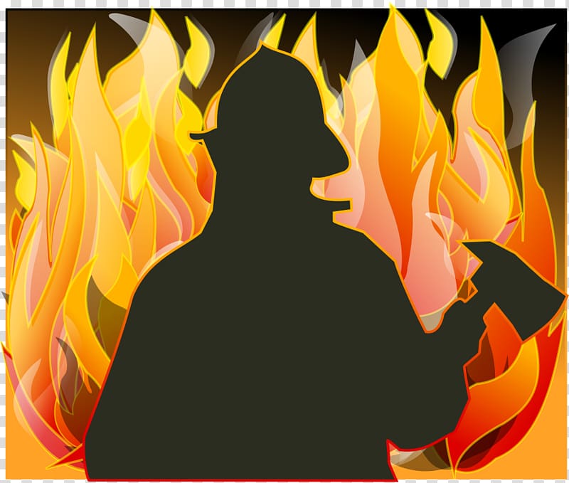 Firefighter Silhouette Fire department , Courage transparent background PNG clipart