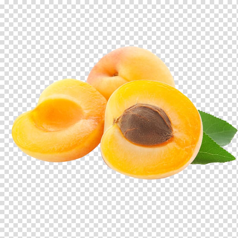 Apricot Nectarine Fruit Marmalade, Fresh cut Apricot transparent background PNG clipart
