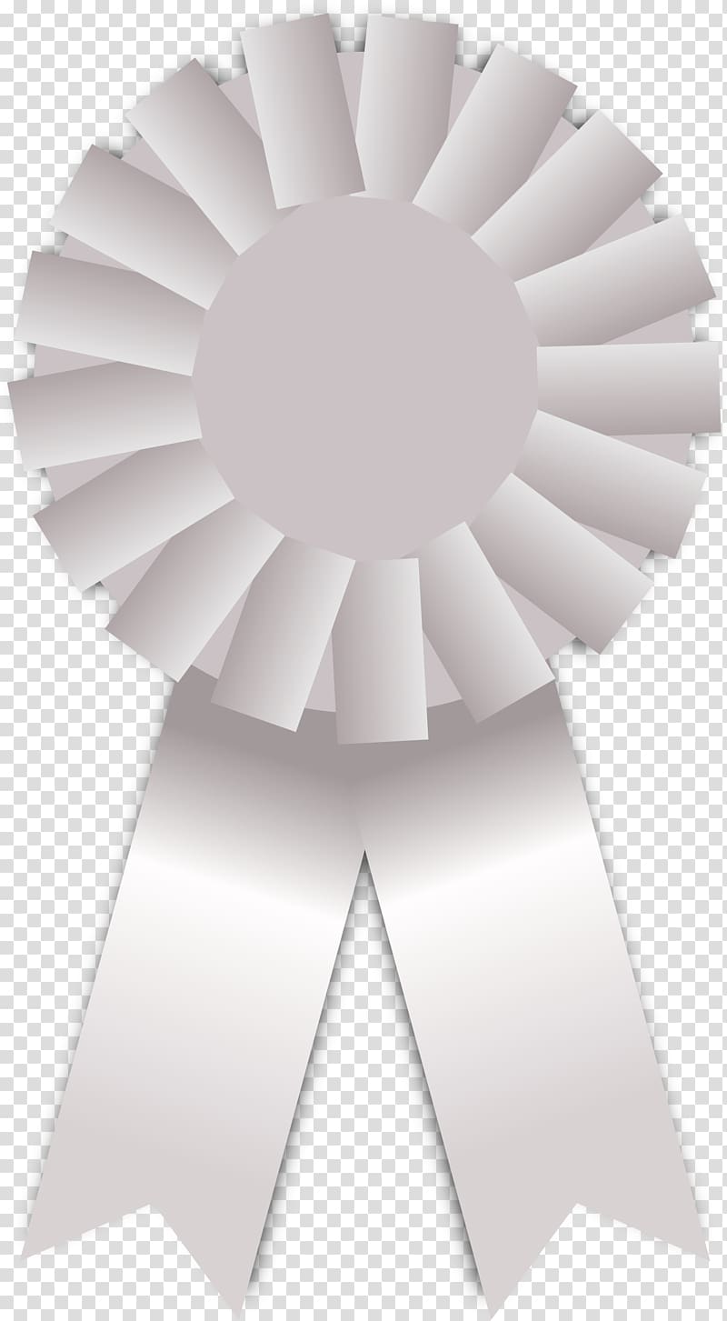 Medal Ribbon Gear Prize, white ribbon transparent background PNG clipart