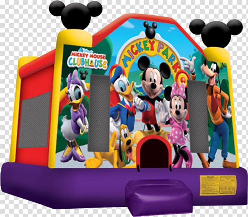 Mickey Mouse Minnie Mouse Inflatable Bouncers Pluto Daisy Duck, mickey mouse transparent background PNG clipart