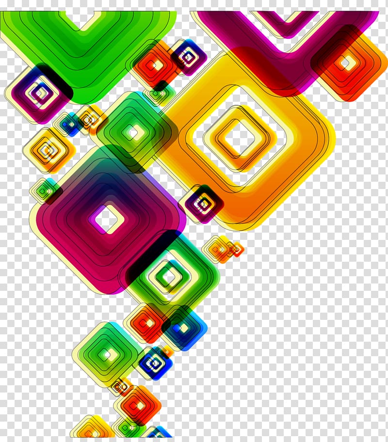 Graphic design Shape Square, Colorful diamond decoration transparent background PNG clipart