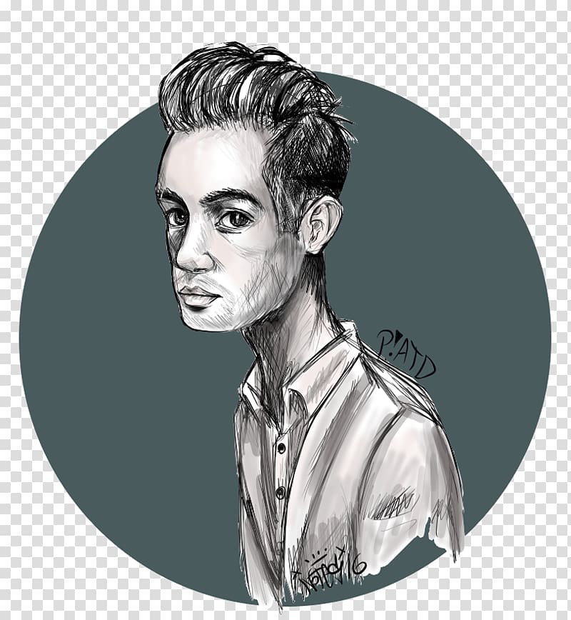 Brendon Urie Panic! at the Disco Fan art Drawing, fan transparent background PNG clipart