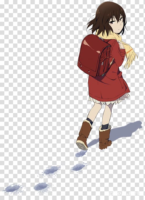Kayo Hinazuki Erased Satoru Fujinuma Anime Model sheet, erased transparent background PNG clipart