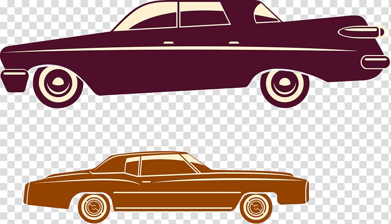 Vintage car, Vintage Car Silhouette transparent background PNG clipart