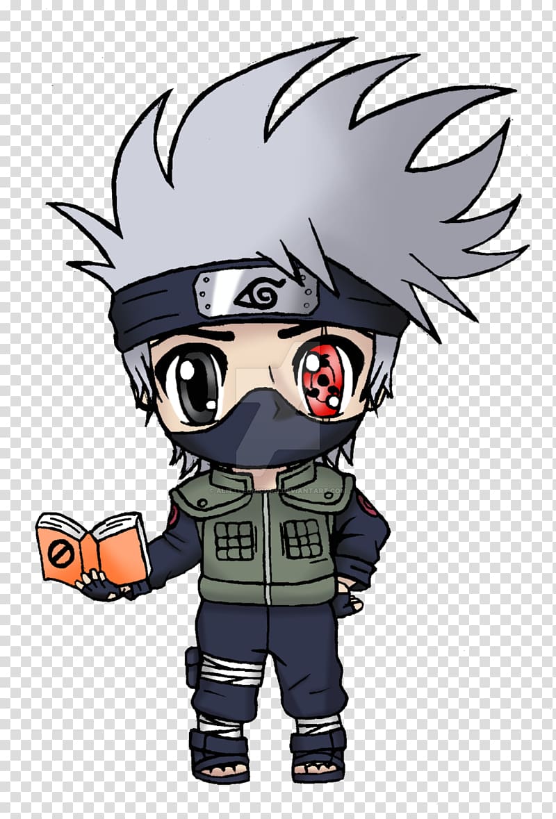 Kakashi Hatake Chibi Drawing Naruto, Chibi naruto transparent background PNG clipart