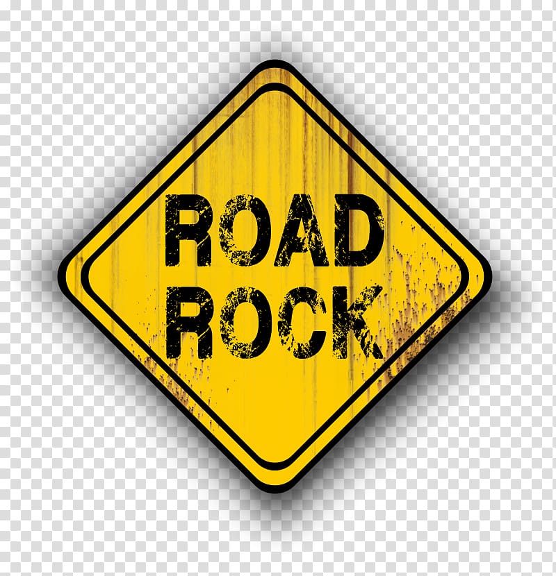 Traffic sign Musical ensemble rock Pavement, rock transparent background PNG clipart