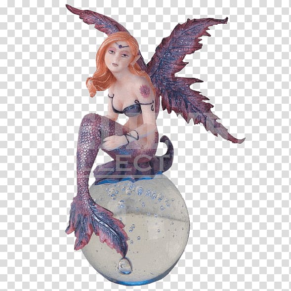 Fairy Magic Figurine Legendary creature Mermaid, Fairy Crystal Ball transparent background PNG clipart