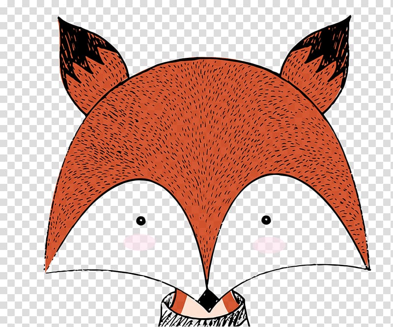 red and black fox illustration, T-shirt Fox, fox transparent background PNG clipart
