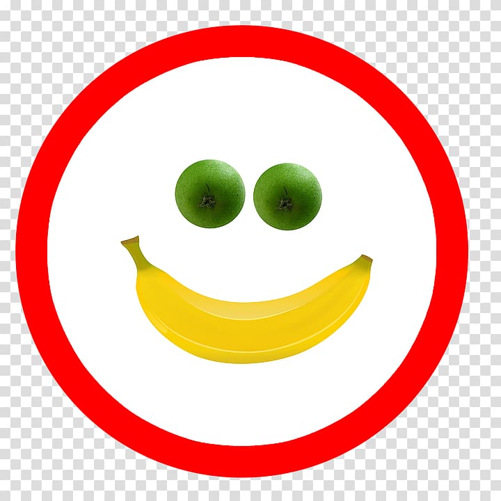 Banana Smiley Fruit Food Emoticon, creative cartoon fruit transparent background PNG clipart