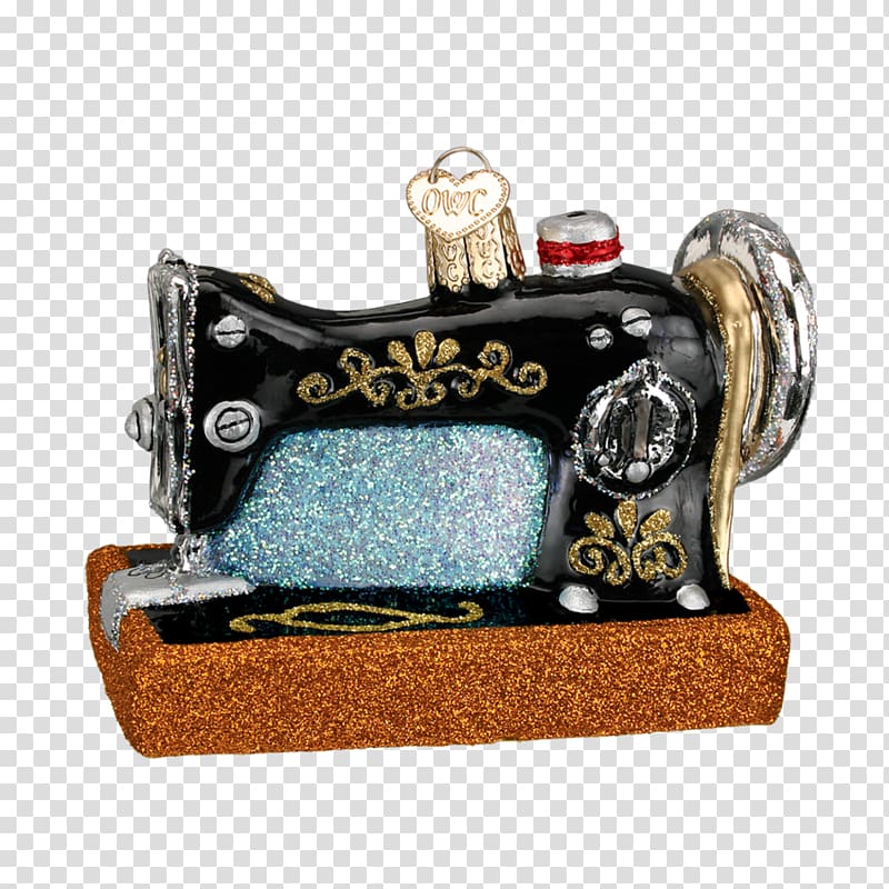 Sewing Machines Christmas ornament, sewing needle transparent background PNG clipart