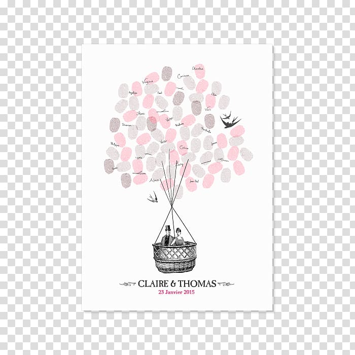 Guestbook Fingerprint Wedding Marriage, romance posters transparent background PNG clipart