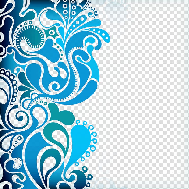 blue and green paisley floral illustration, Pixabay , Hd transparent background PNG clipart