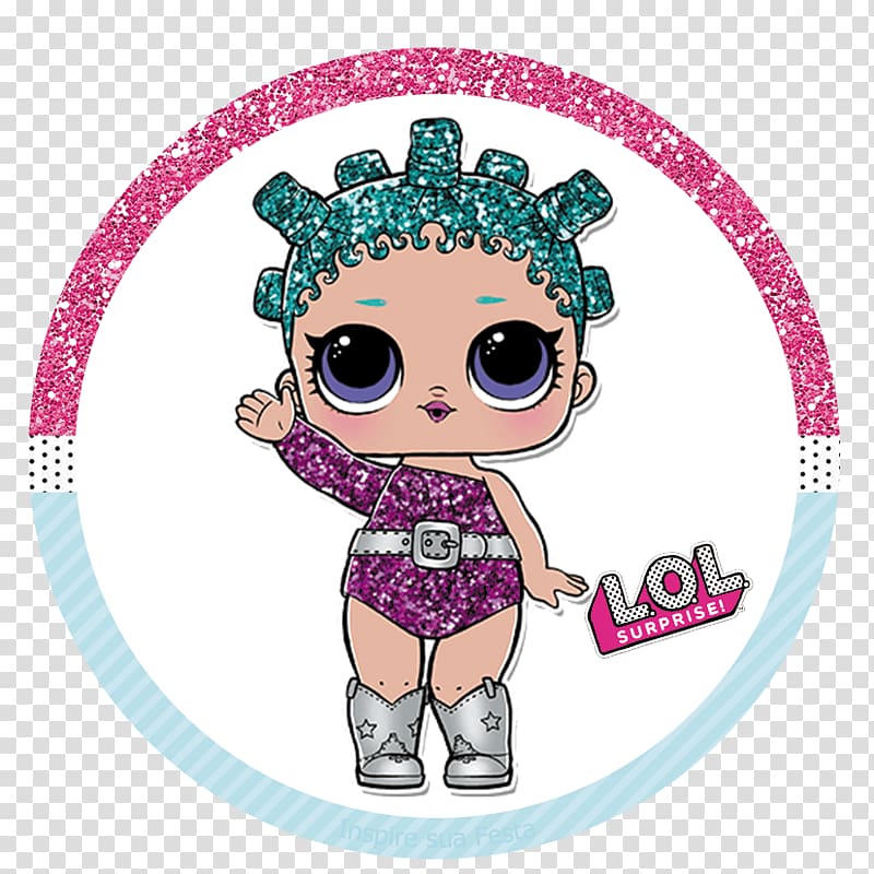 L.O.L. Surprise art, L.O.L Surprise! Glitter Series MGA Entertainment L.O.L. Surprise! Series 1 Mermaids Doll L.O.L. Surprise! Lil Sisters Series 2 L.O.L. Surprise! Glitter Series, doll transparent background PNG clipart