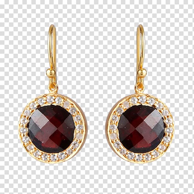 Earring Ruby Jewellery Gemstone, ruby transparent background PNG clipart