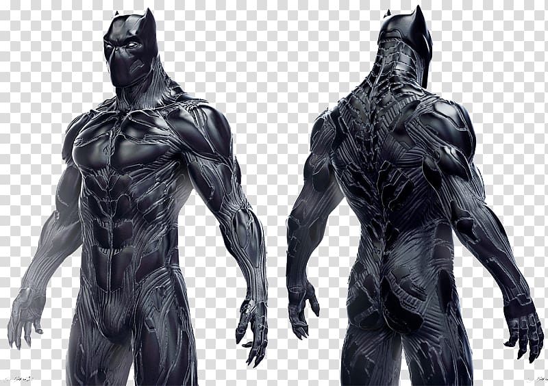 Black Panther Iron Man Concept art Marvel Cinematic Universe Film, Black Panther transparent background PNG clipart