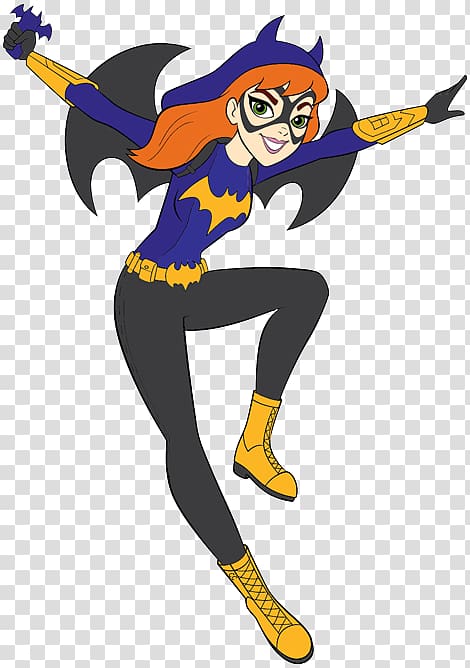 Batgirl Kara Zor-El Poison Ivy Bumblebee Barbara Gordon, Cartoon superhero transparent background PNG clipart