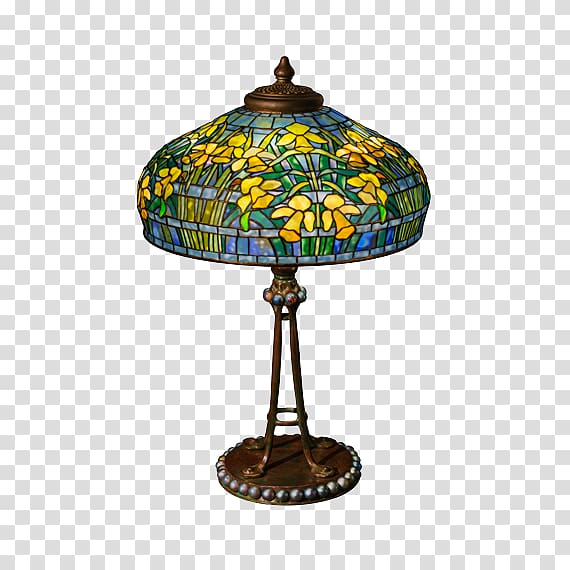 Tiffany lamp Tiffany glass Lamp Shades Light fixture, peony shading transparent background PNG clipart