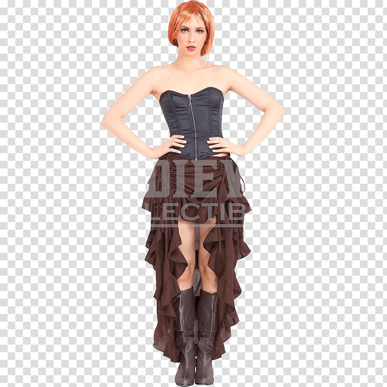 Steampunk Skirt Ruffle Clothing Gothic fashion, Marilyn moore transparent background PNG clipart