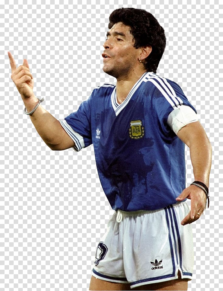 Diego Maradona Jersey 1986 FIFA World Cup T-shirt ユニフォーム, maradona transparent background PNG clipart