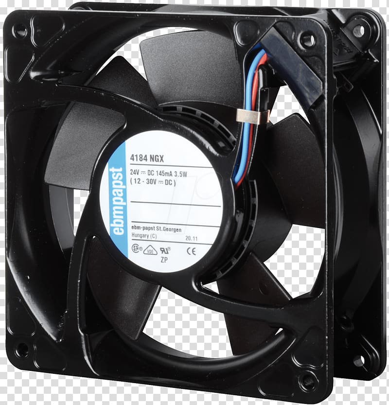 Computer System Cooling Parts Axial fan design ebm-papst, fan transparent background PNG clipart
