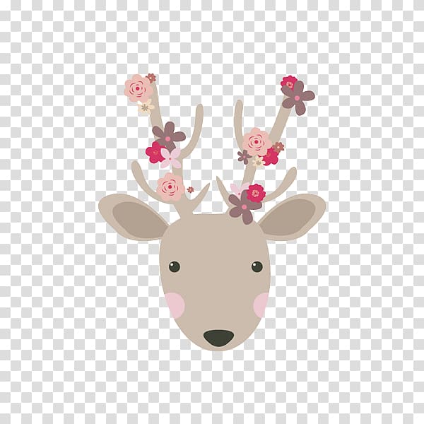 Cuteness Clothing Iron-on , Hand painted Sika Deer transparent background PNG clipart