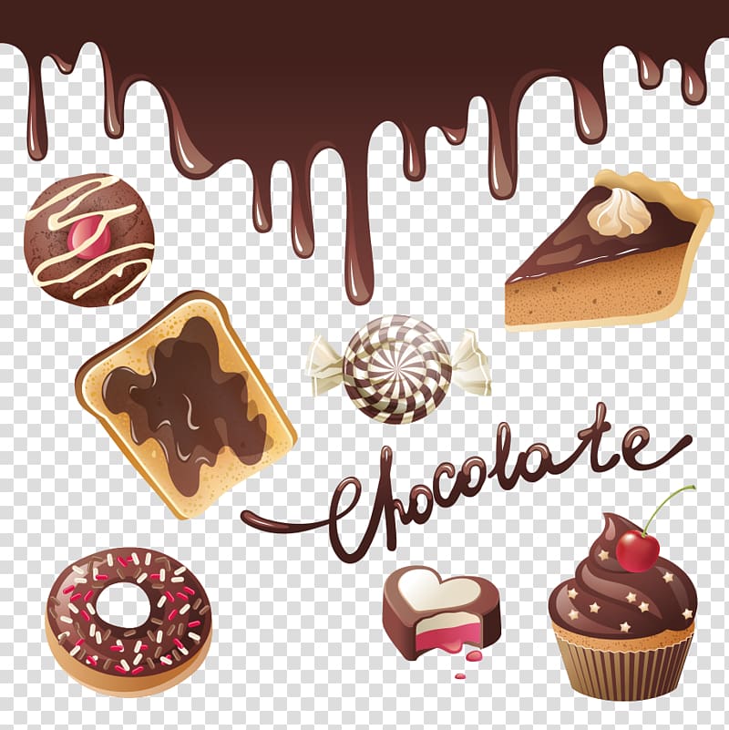 Chocolate bar Candy Illustration, chocolate cake transparent background PNG clipart