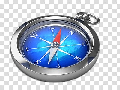 gray and blue directional compass illustration, Silver Compass transparent background PNG clipart