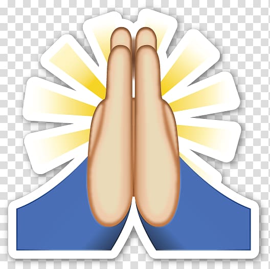 praying hand emoji, Praying Hands Emoji Prayer Sticker, hand emoji transparent background PNG clipart