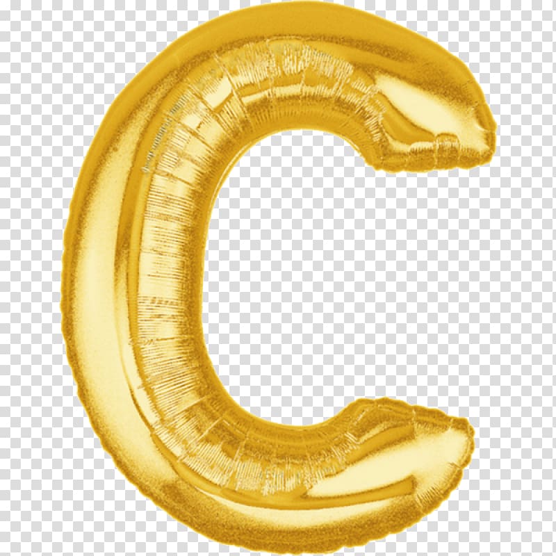 Mylar balloon Alphabet Gold Letter, balloon transparent background PNG clipart
