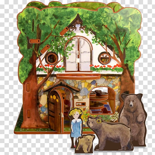 Goldilocks and the Three Bears Toy Dollhouse Short story, bear transparent background PNG clipart