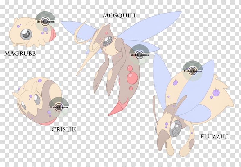 Pokémon Sun and Moon Mosquito Pokémon vrste Larva, mosquito transparent background PNG clipart
