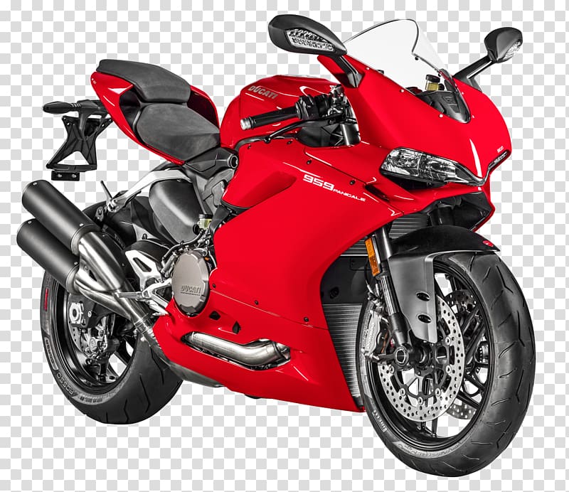 red and black sports bike, Ducati 959 Motorcycle Ducati 1199 Ducati 1299, Ducati 959 Panigale Motorcycle Bike transparent background PNG clipart