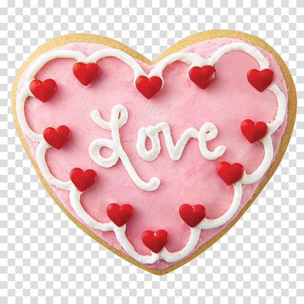 Sugar cookie Valentine\'s Day Frosting & Icing Petit four Starbucks, valentine\'s day transparent background PNG clipart