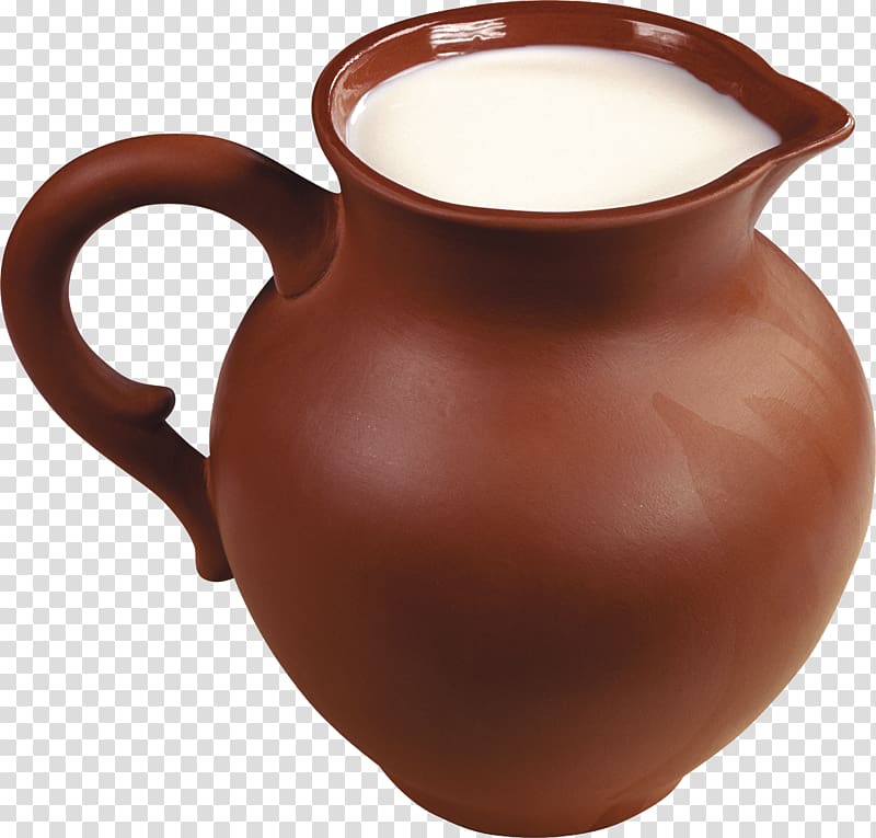 Baked milk Jug, milk jar transparent background PNG clipart