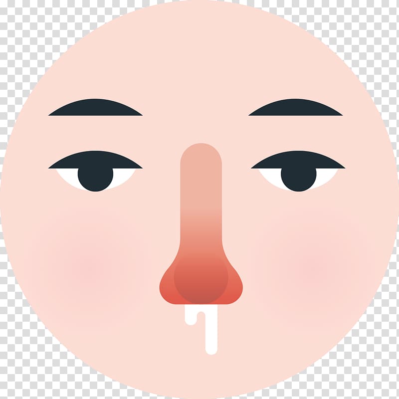 Nose Cheek Chin Eyebrow, runny nose transparent background PNG clipart