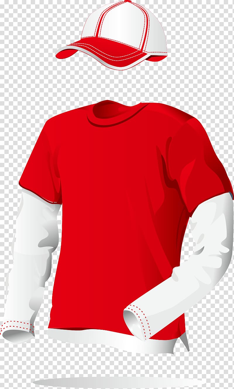 T-shirt Clothing Textile Sportswear, Autumn outfits transparent background PNG clipart