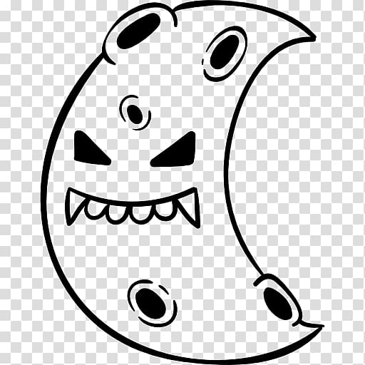 Snout White Line Art Cartoon Half Moon Transparent Background Png Clipart Hiclipart