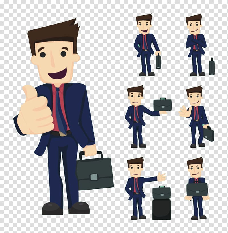 Businessperson , Cartoon Business People transparent background PNG clipart