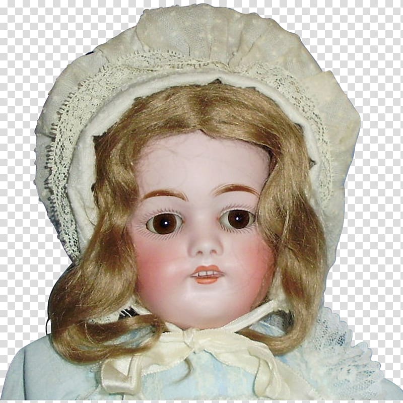 Doll Bisque porcelain Armand Marseille Infant Germany, doll transparent background PNG clipart