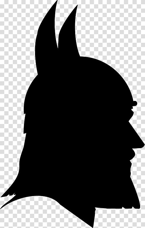 Silhouette Viking , Silhouette transparent background PNG clipart