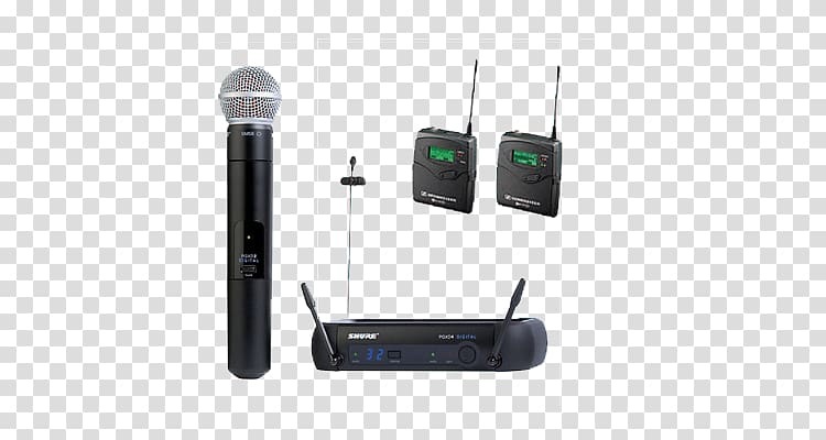 Shure SM58 Microphone Shure SM57 Shure Beta 58A, Wireless Microphone transparent background PNG clipart