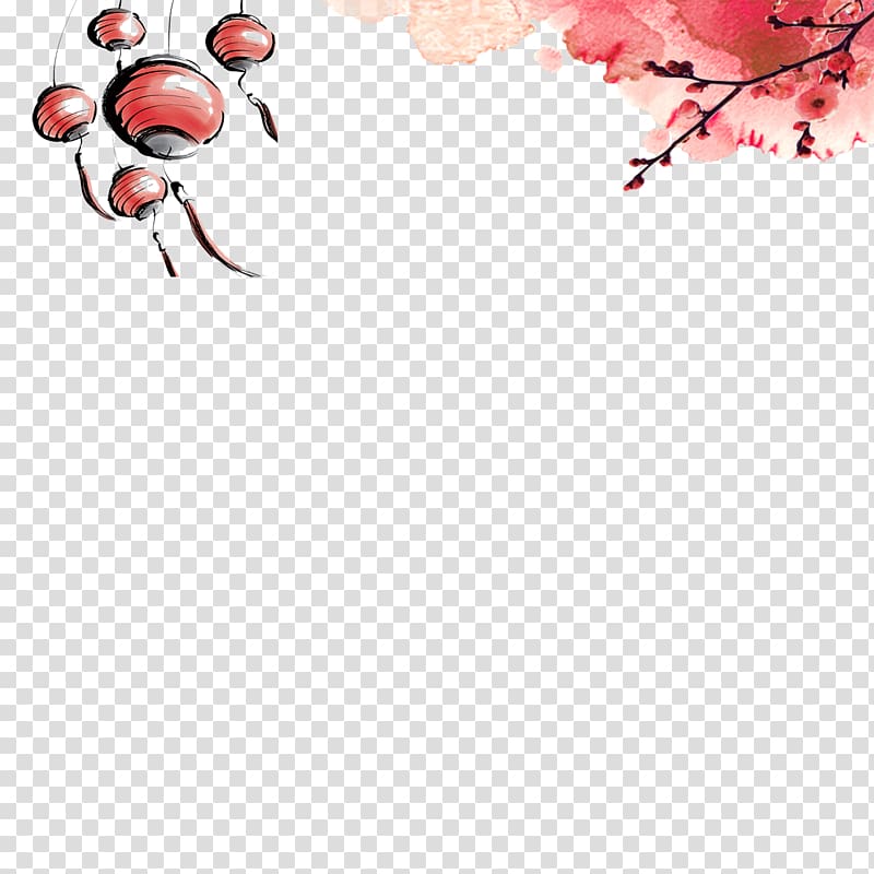 Lantern Festival Ameixeira Flashlight, Lantern Plum transparent background PNG clipart