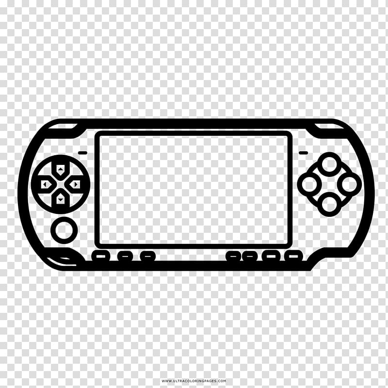 Video Game Console Accessories Drawing PlayStation Portable Coloring book, Playstation transparent background PNG clipart