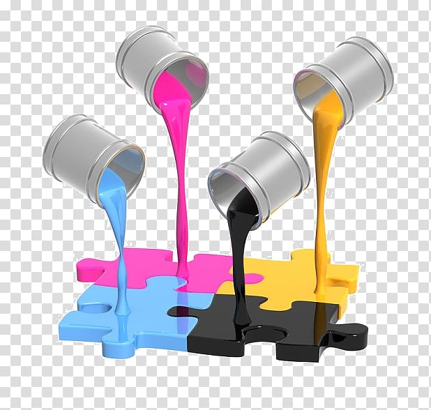 CMYK color model Printing press Offset printing, design transparent background PNG clipart