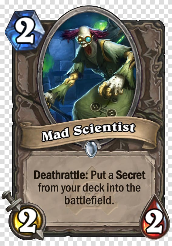 Curse of Naxxramas Mad scientist Blackrock Mountain Anub\'ar Ambusher, scientist transparent background PNG clipart