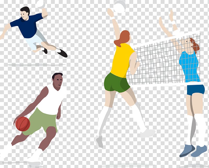 2016 Summer Olympics Volleyball Euclidean Motion, Basketball Volleyball Handball Player transparent background PNG clipart