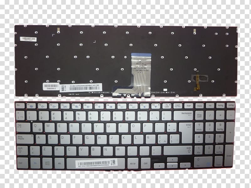 Computer keyboard Laptop Hewlett-Packard Apple Keyboard Backlight, repuestos transparent background PNG clipart