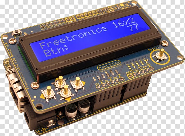 Microcontroller Electronics Liquid-crystal display Jaycar Electronic component, others transparent background PNG clipart