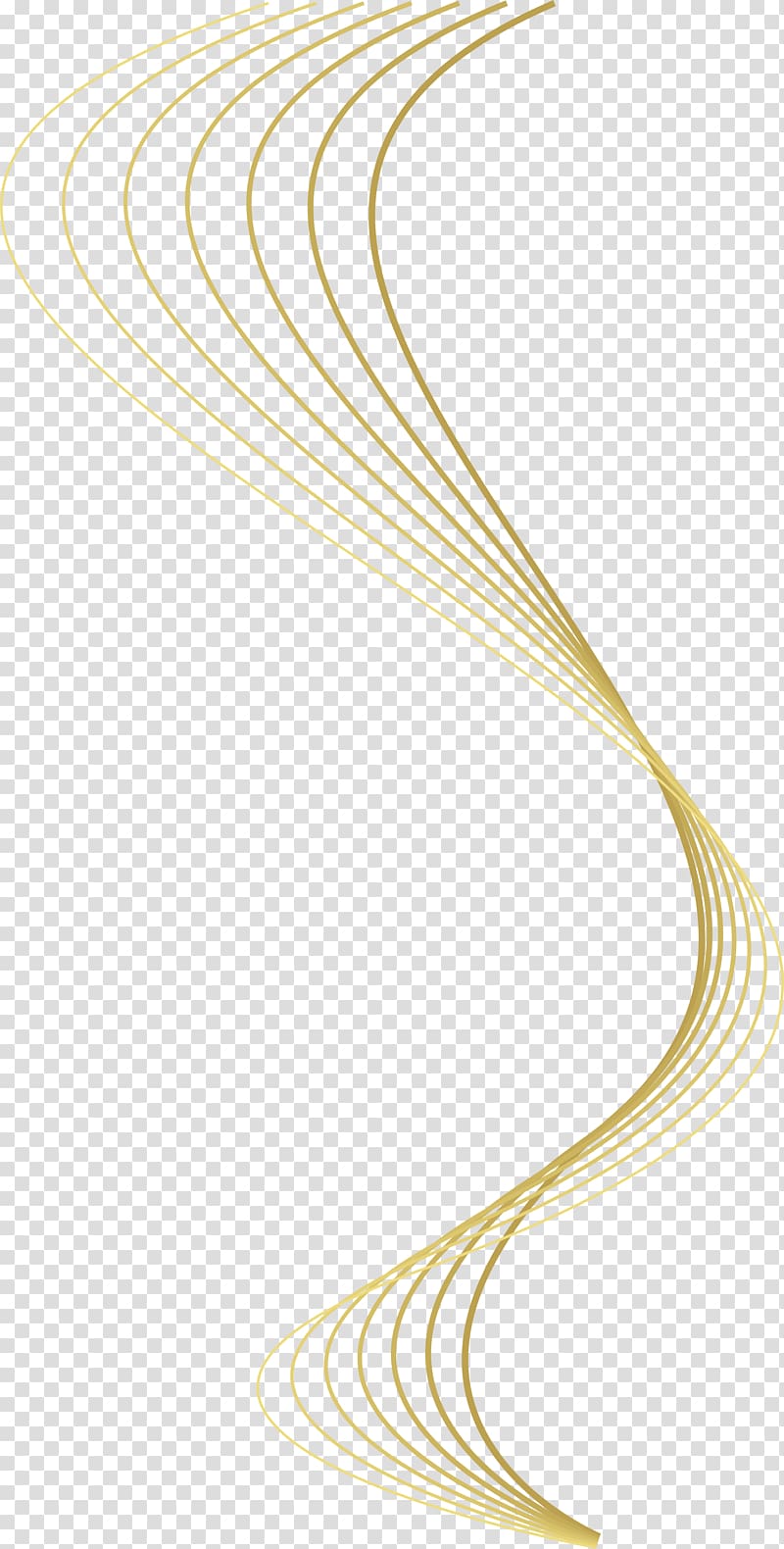 golden line curve transparent background PNG clipart